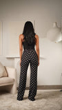 Gina Polka Dot Pants Blk/Wht