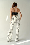 Gina Polka Dot Pants Ivory/Combo